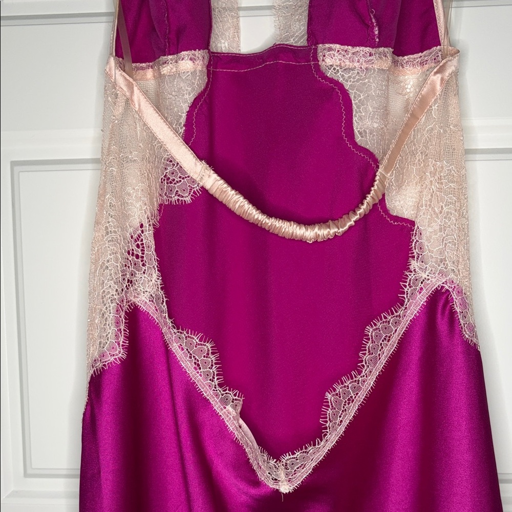 Victoria's Secret Purple and Cream Lace Chemise - Picture 8 of 8